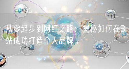 从零起步到网红之路：揭秘如何在B站成功打造个人品牌。