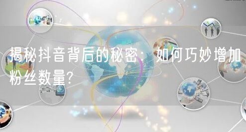 揭秘抖音背后的秘密：如何巧妙增加粉丝数量?