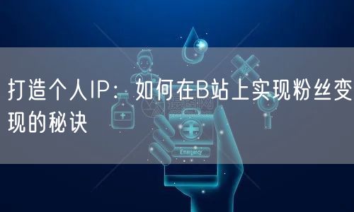 打造个人IP：如何在B站上实现粉丝变现的秘诀