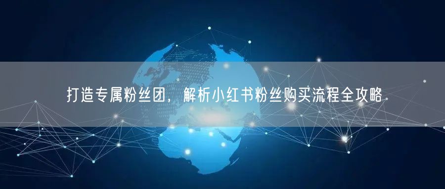 打造专属粉丝团，解析小红书粉丝购买流程全攻略