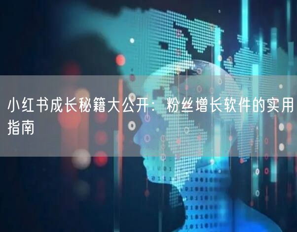 小红书成长秘籍大公开：粉丝增长软件的实用指南